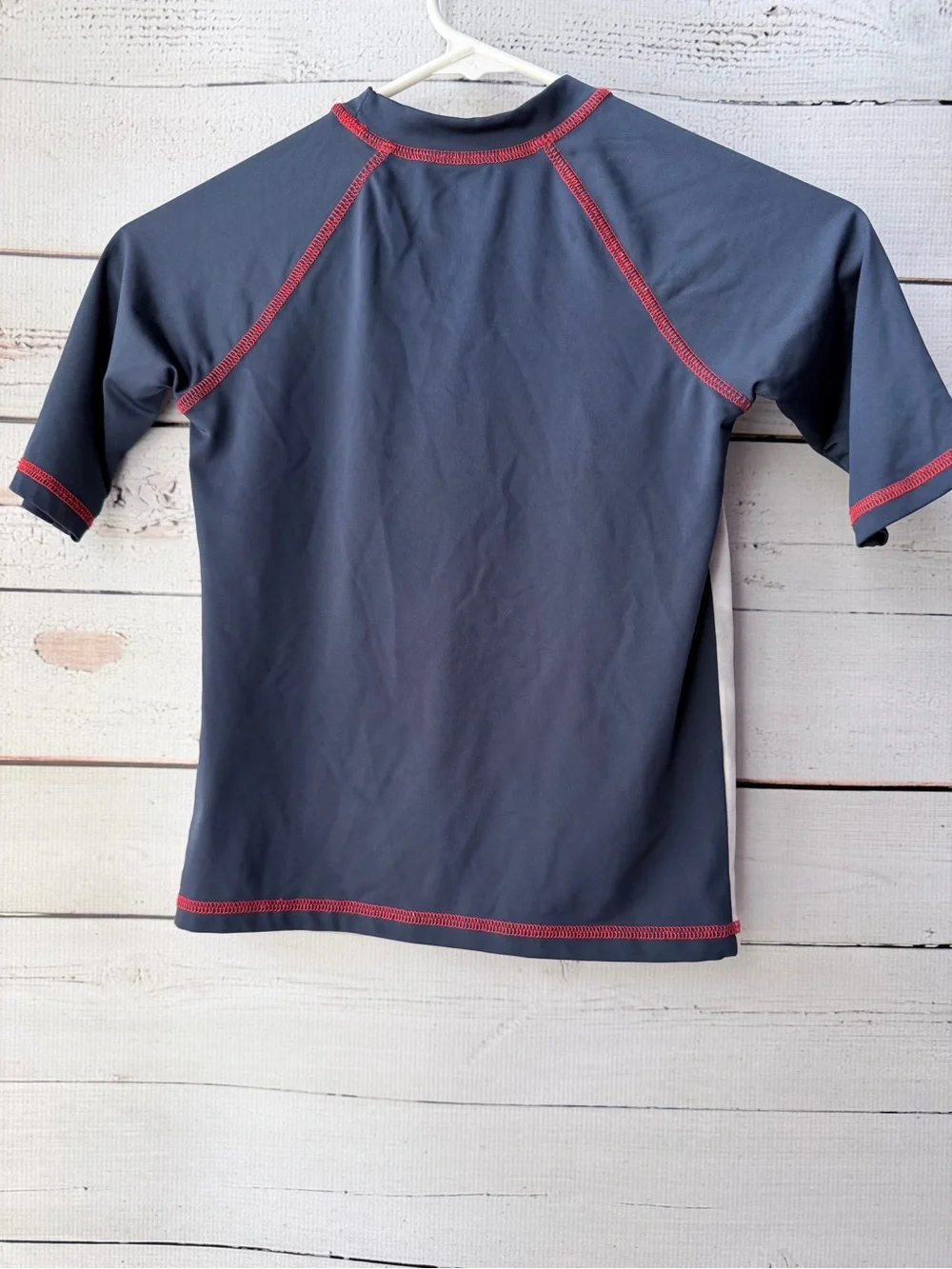 Marvel Boys Swim Top in Navy, Red & White